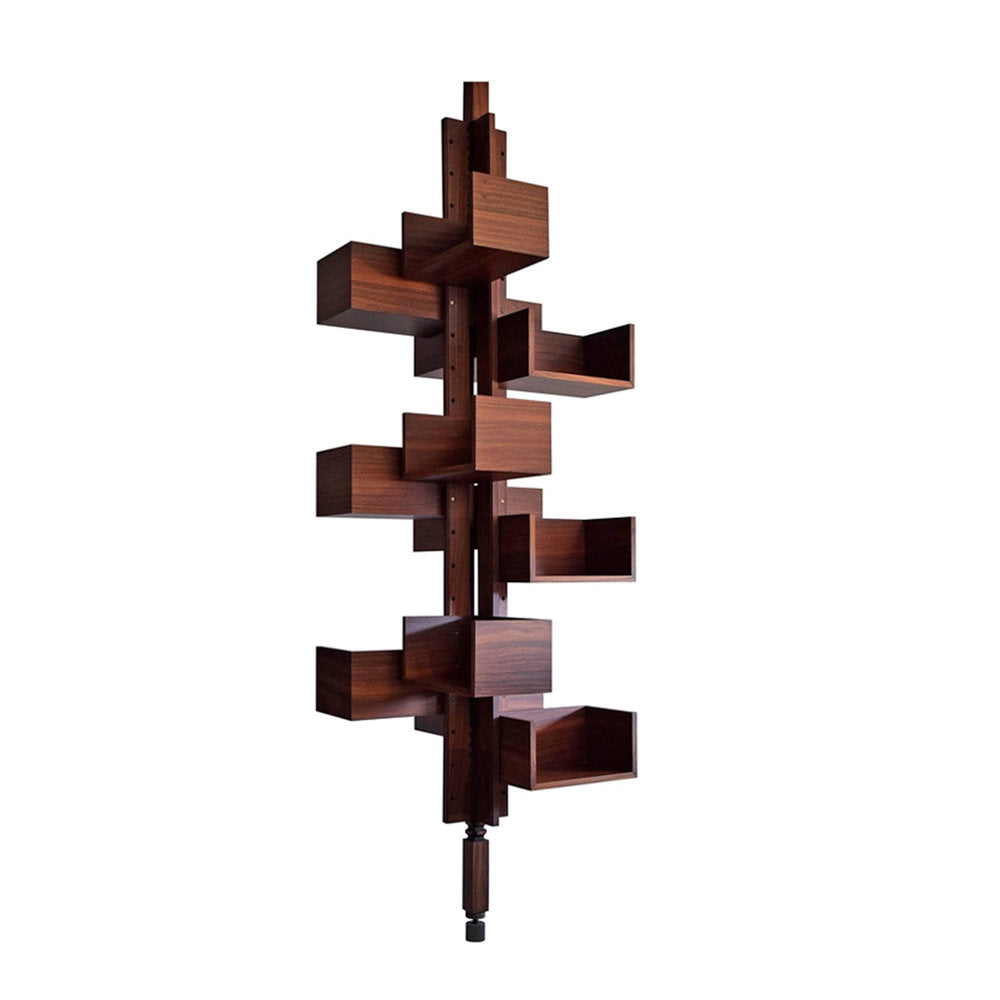 Rotating Bookcase | Designer Mid-Century Modern Shelf