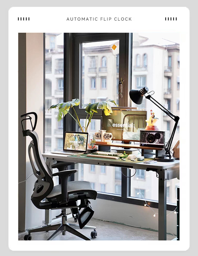 Creative automatic page turning clock clock living room ornament office walnut mechanical home desktop for boyfriend