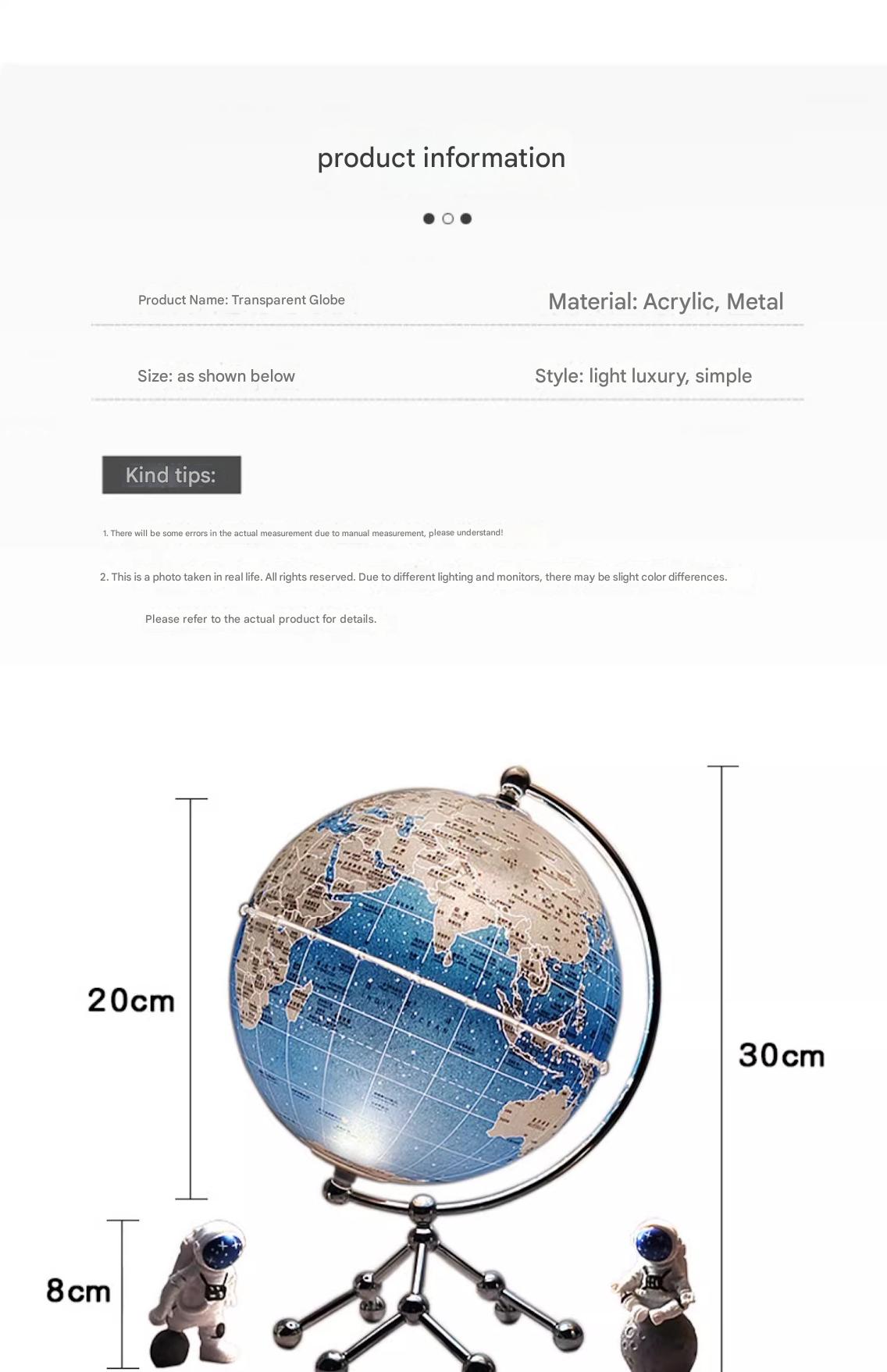 German THONFT Globe 3d Three-dimensional Suspension Light Luxury High-end Living Room Ornament High-end Niche Music Box Gift