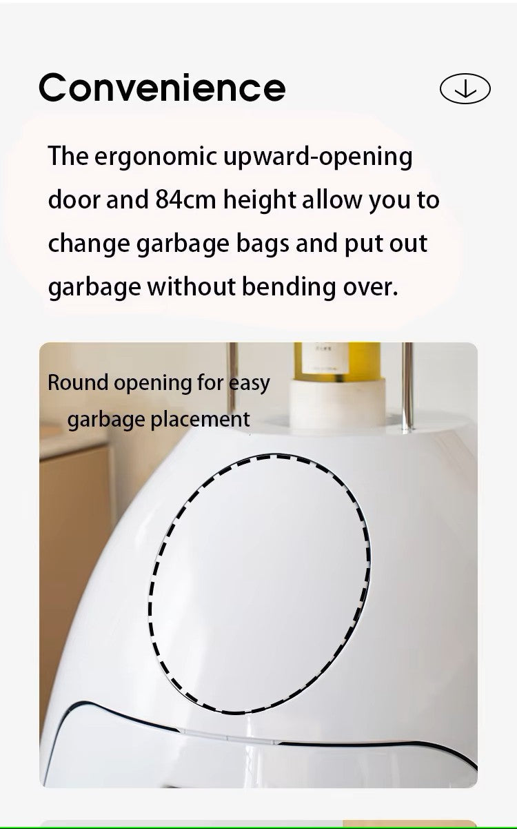Homelements Dinosaur Egg Wastebin Storage Bucket Creative Floor Ornament for Home Environmentally