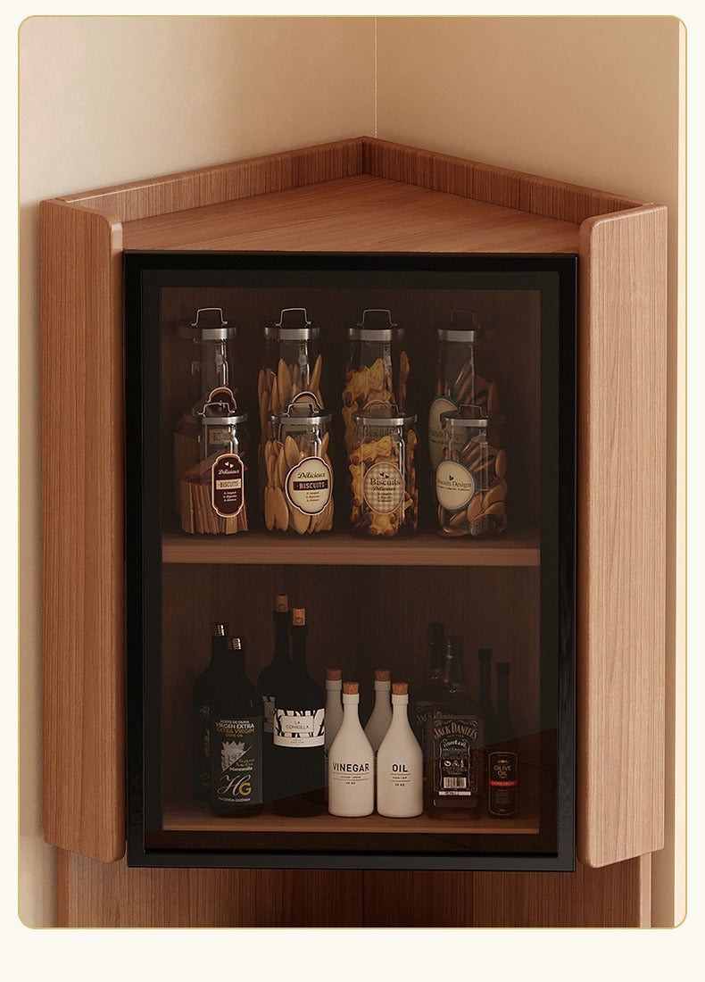 Corner locker wall corner bedside storage cabinet living room corner tea table corner cabinet next to sofa side cabinet locker