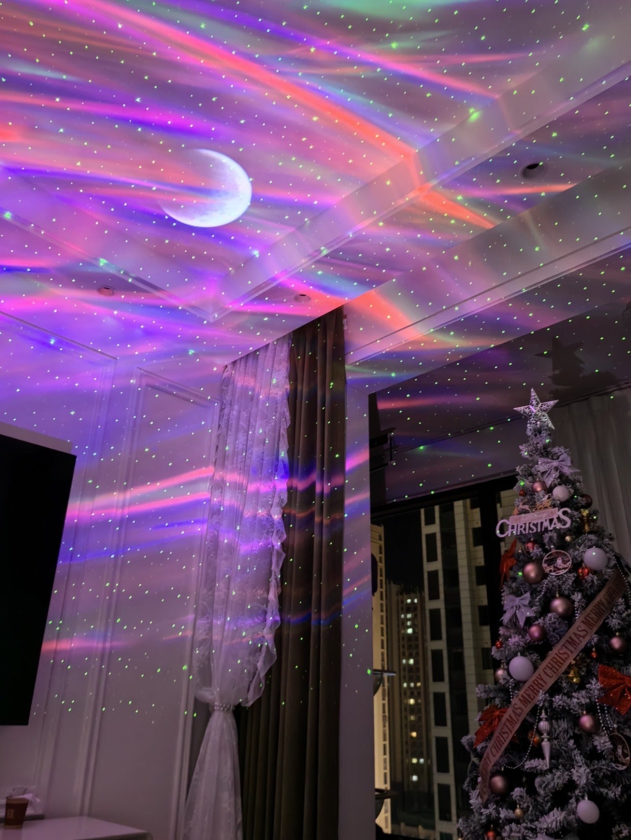 Northern Lights Projection Starry Sky Top Ambient Light Gypsy Bedroom Moon Mood Night Light Birthday Gift