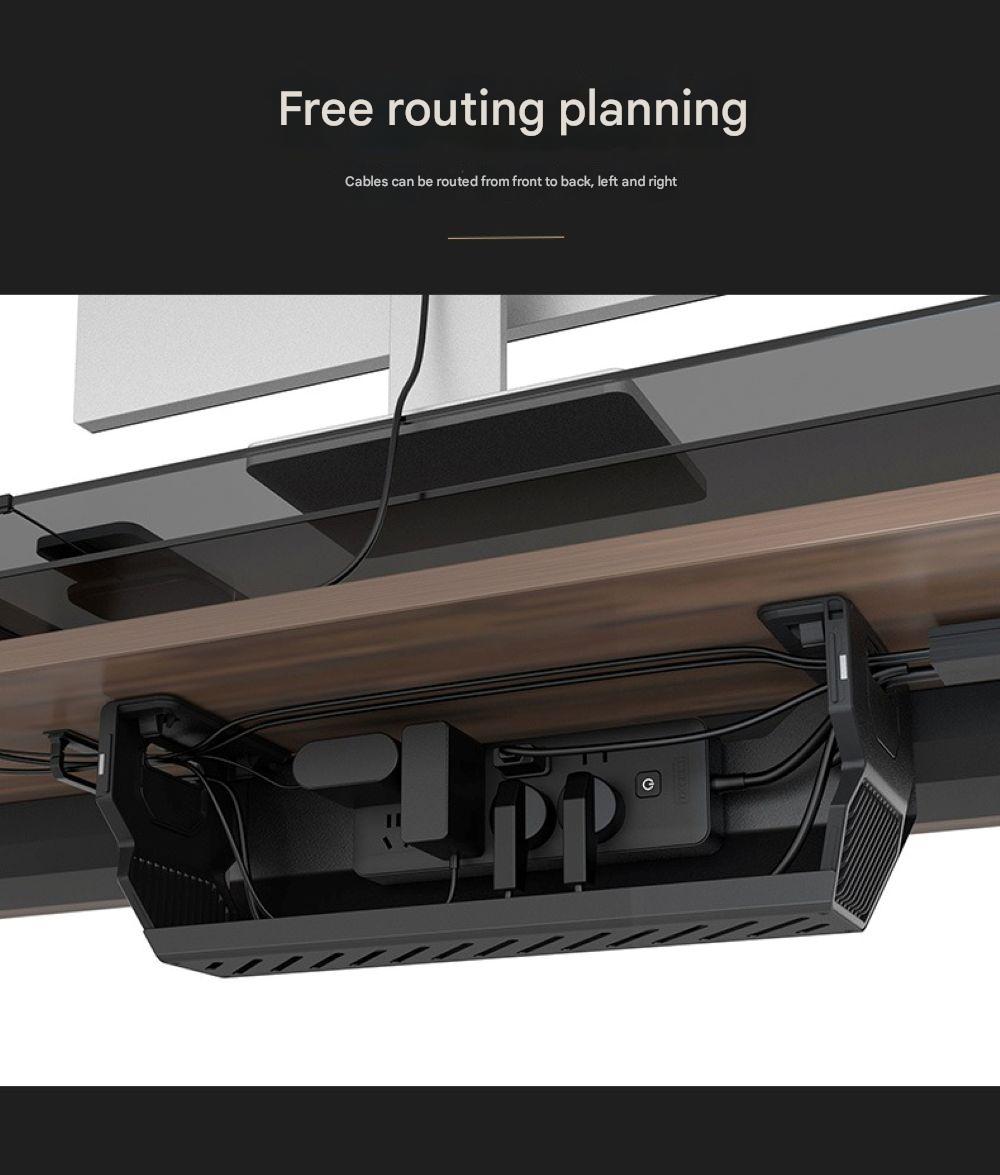 Under-table Wire Management Box Wire Plug-in Rack Cable Storage Rack
