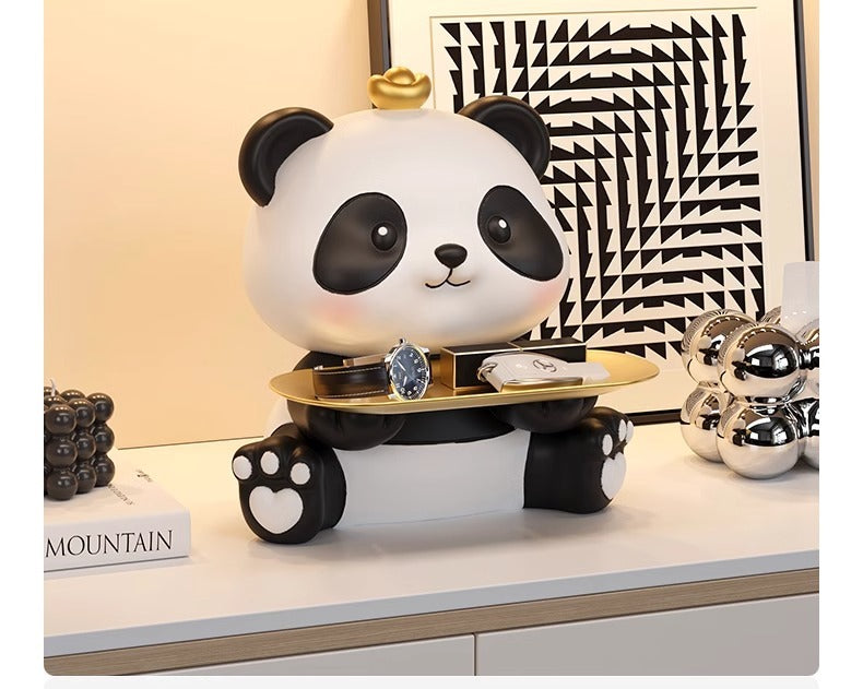 German Panda Key Storage Entrance Ornament Entry Shoe Cabinet Desktop Decoration Living Room Home Housewarming Gifts