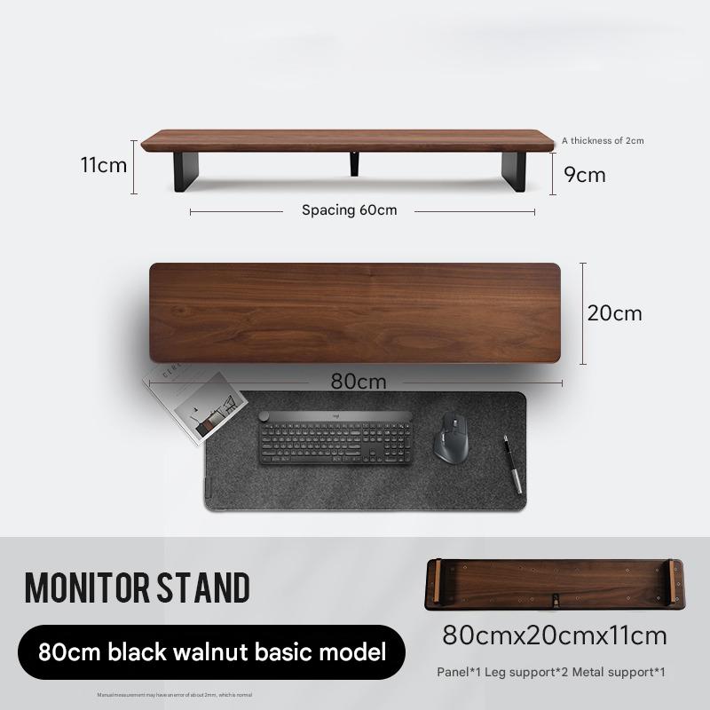 80cm 100cm 120cm Monitor Stand Riser with Storage | Ergonomic Desk Organiser for Home Office