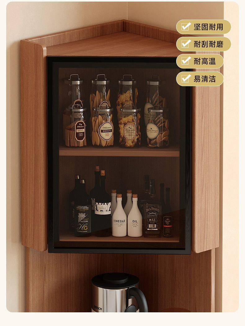 Corner locker wall corner bedside storage cabinet living room corner tea table corner cabinet next to sofa side cabinet locker