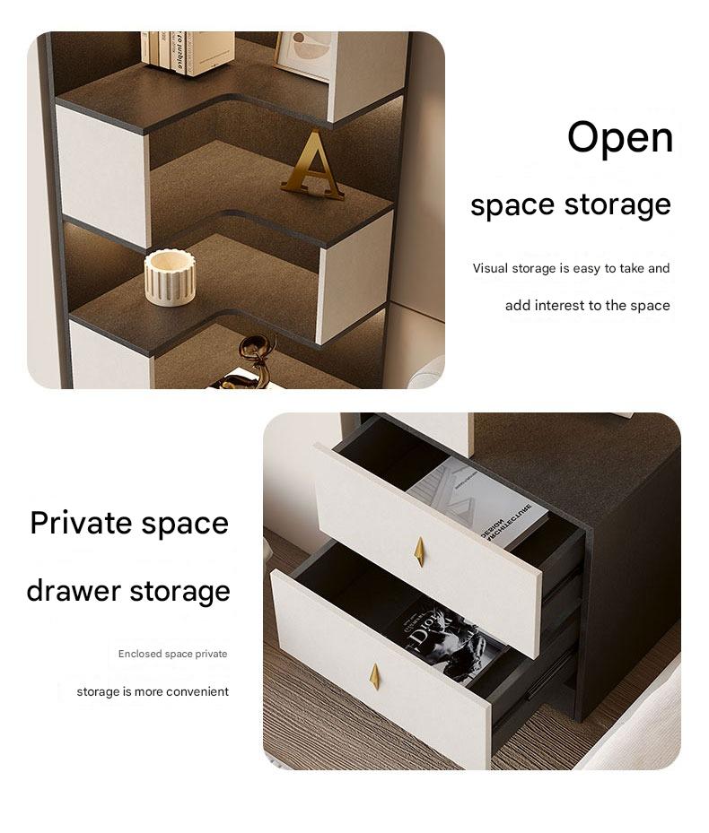 Drawer Light Luxury Corner Cabinet Corner Triangle Right Angle Corner Shelf