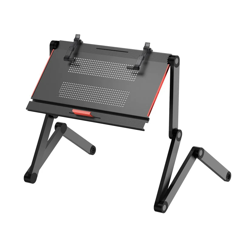 OMAX Bed Computer Desk - Lying Down Computer Workstation for Laptops, Foldable Stand, Perfect for Reading in Bed