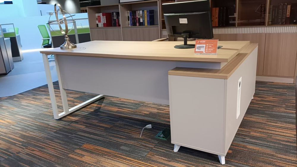 Single Cabinet Desk Space-Saving Office Furniture