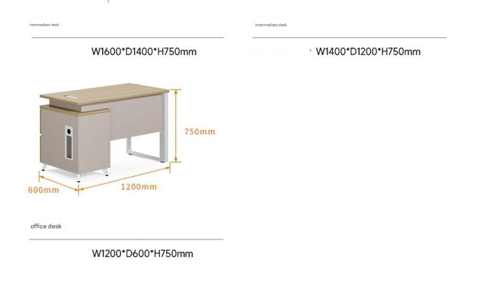 Single Cabinet Desk Space-Saving Office Furniture