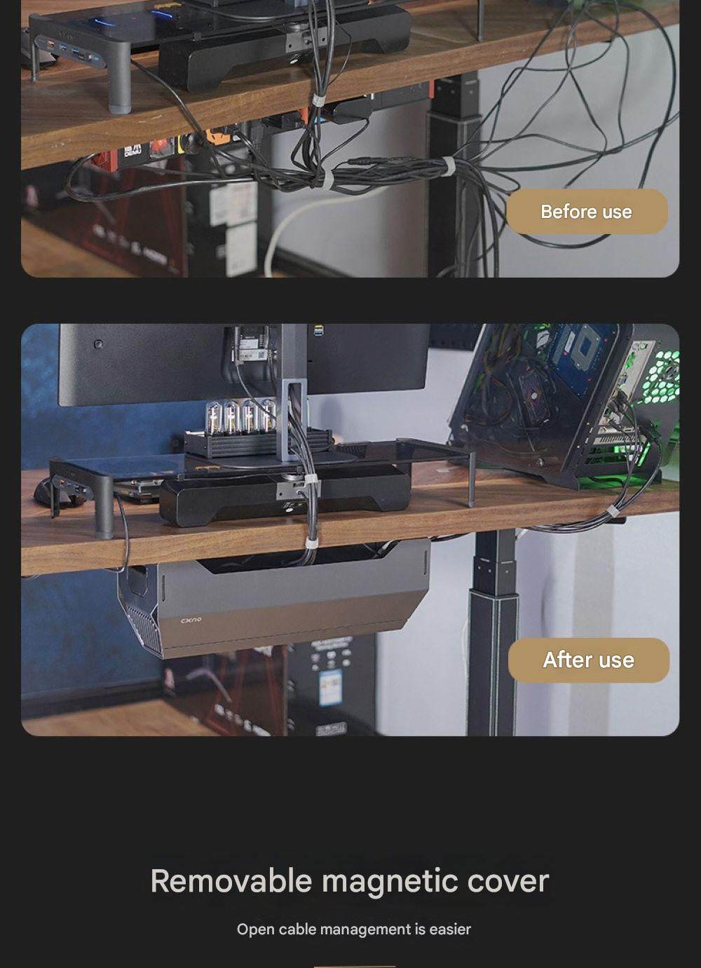Under-table Wire Management Box Wire Plug-in Rack Cable Storage Rack
