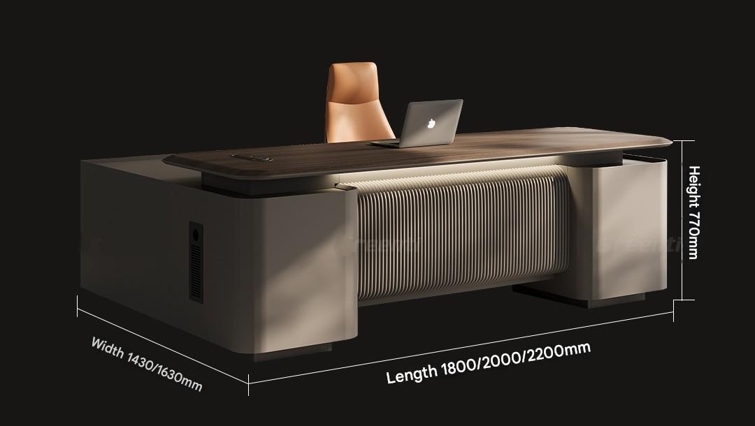 Boss Table Chairperson's Office High-end Light Luxury Modern Furniture Desk File Cabinet Combination Set