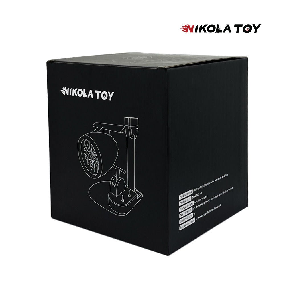 New desktop turbofan aircraft engine creative fan humidification spray with light desktop turbofan technology