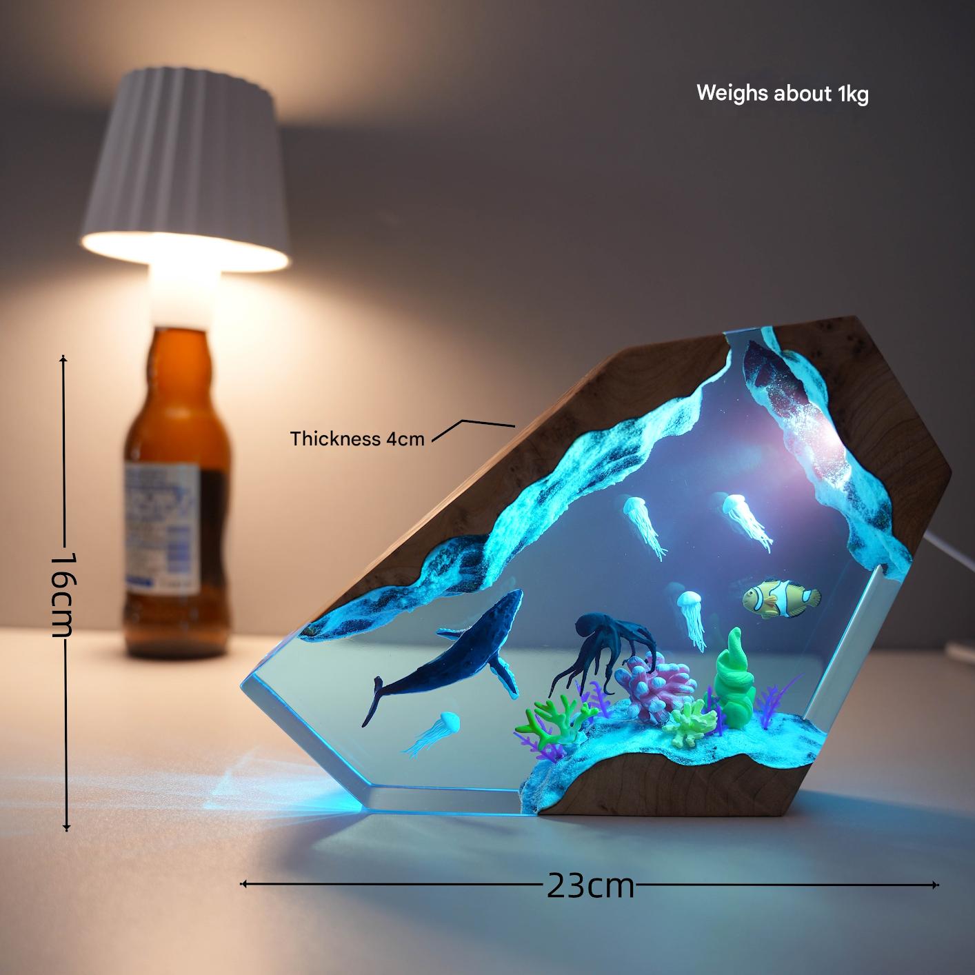 Diver Ocean Wind Deep Sea Exploration Bedroom Decoration Birthday Gift Bedside Atmosphere Night Light Tabletop Ornament