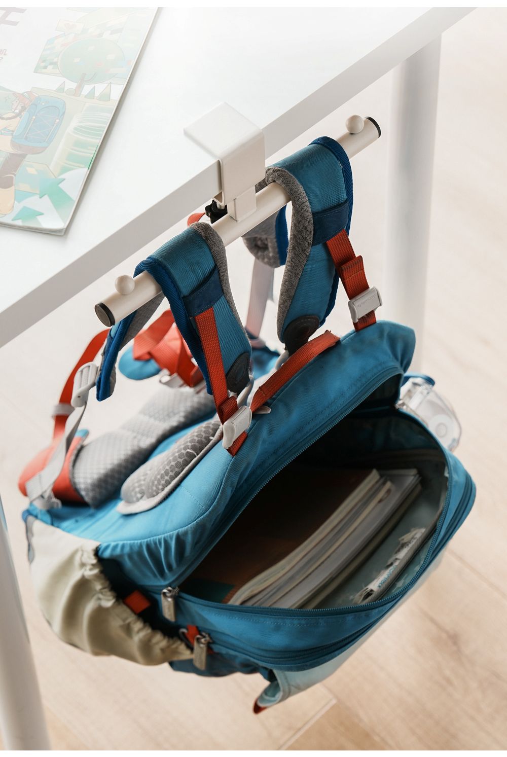 School Bag Hook Student Desk Table Hanging Bag Artifact Desktop Station Hanger