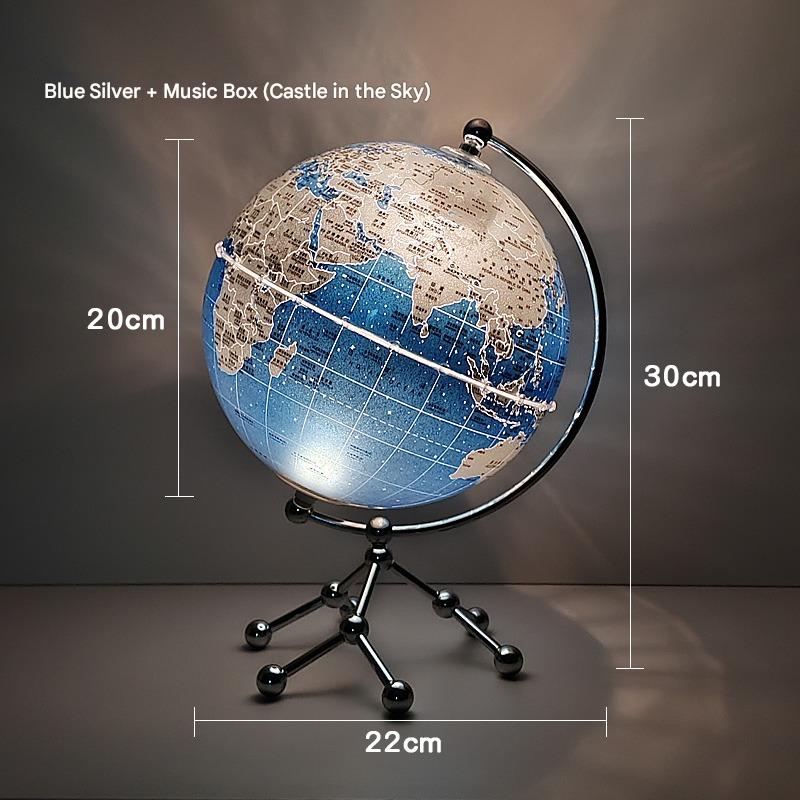 German THONFT Globe 3d Three-dimensional Suspension Light Luxury High-end Living Room Ornament High-end Niche Music Box Gift