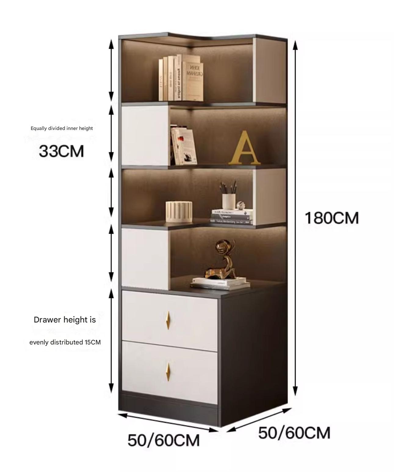 Drawer Light Luxury Corner Cabinet Corner Triangle Right Angle Corner Shelf