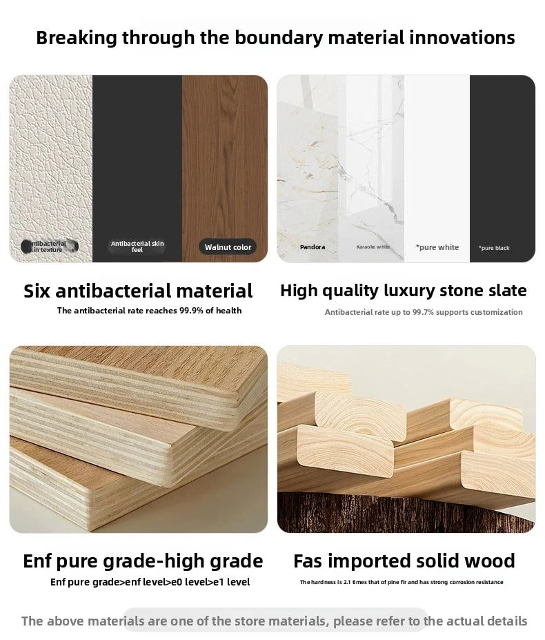 Cream wind pull foldable solid wood desk bookcase integrated bedroom bedside invisible retractable computer desk locker