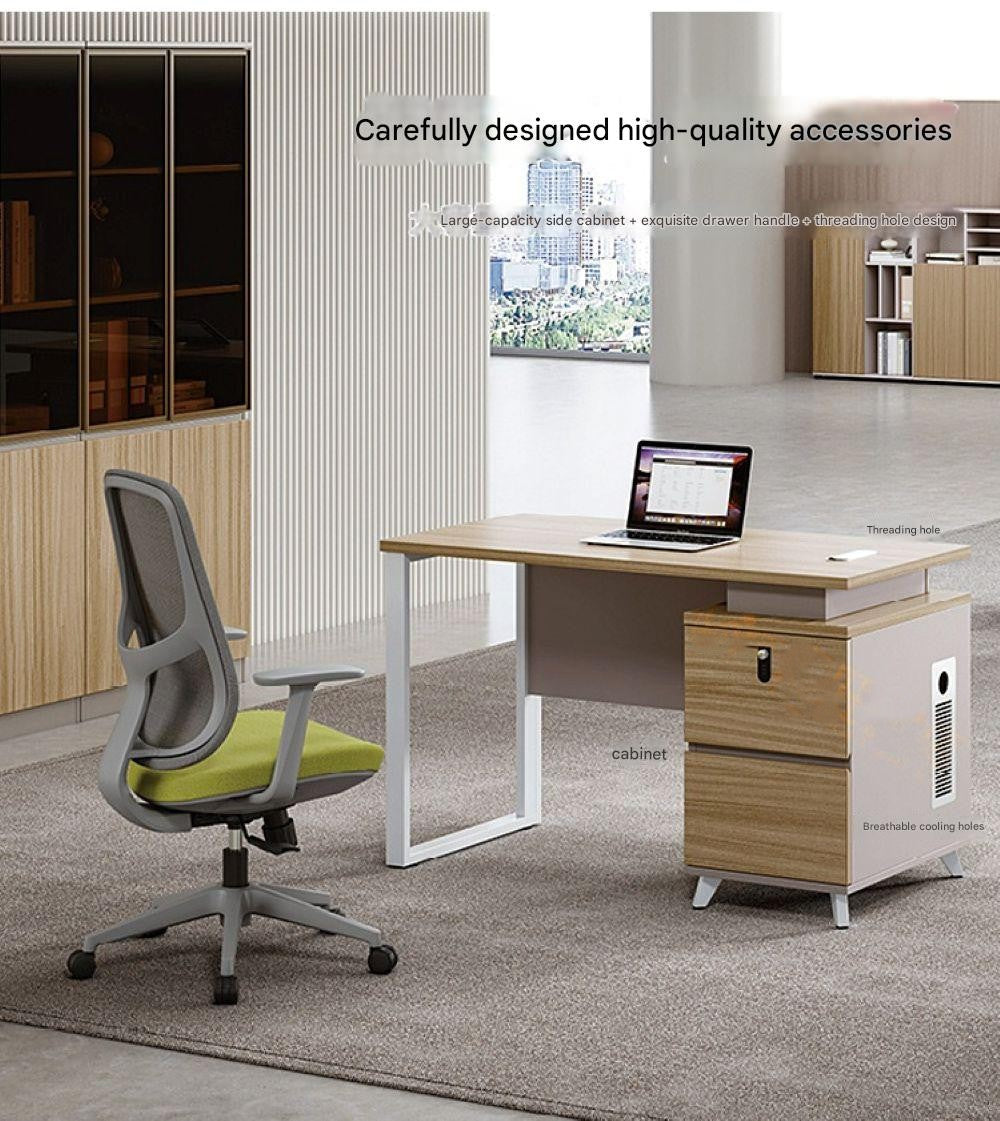 Single Cabinet Desk Space-Saving Office Furniture