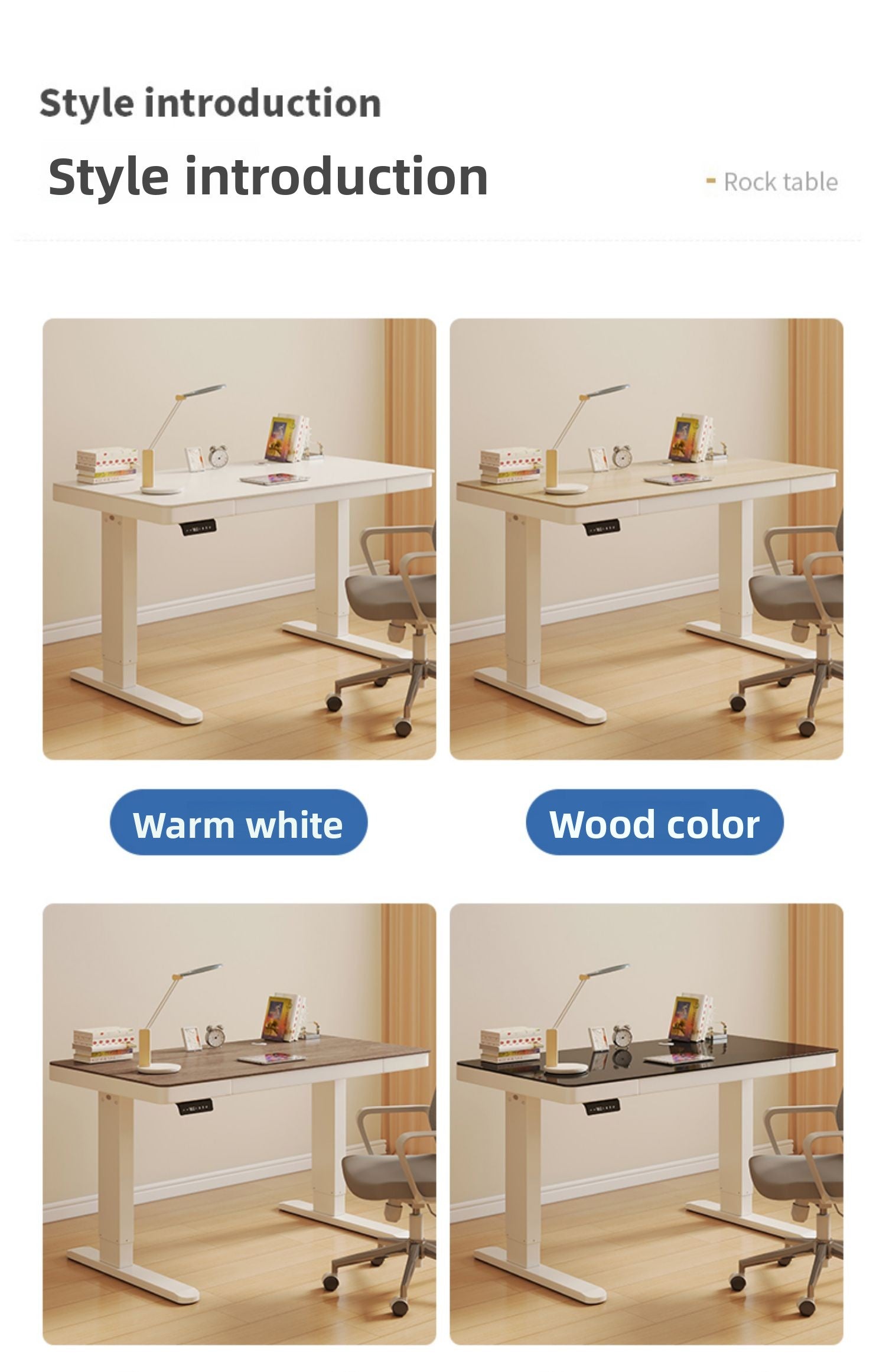 Solid wood electric lifting table computer table household with drawers desk study table e-sports table desk workbench