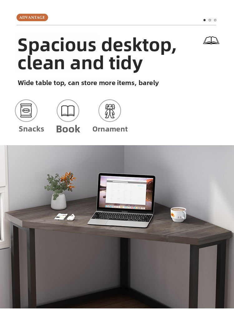 Computer Desk Corner Desk Desk Triangle Table for Small Apartment
