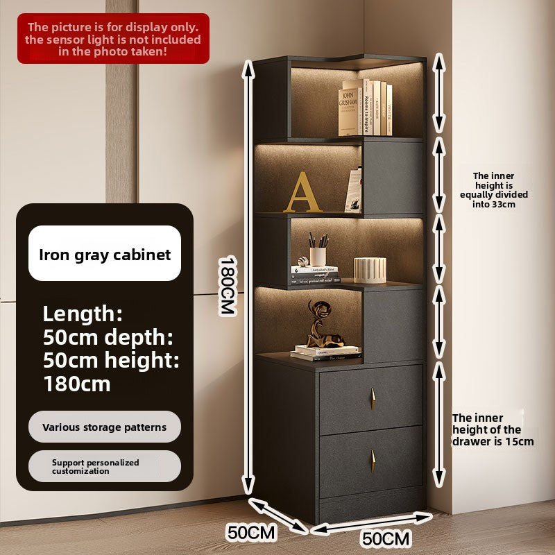 Drawer Light Luxury Corner Cabinet Corner Triangle Right Angle Corner Shelf