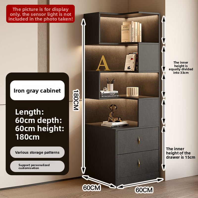Drawer Light Luxury Corner Cabinet Corner Triangle Right Angle Corner Shelf