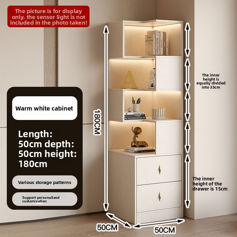 Drawer Light Luxury Corner Cabinet Corner Triangle Right Angle Corner Shelf