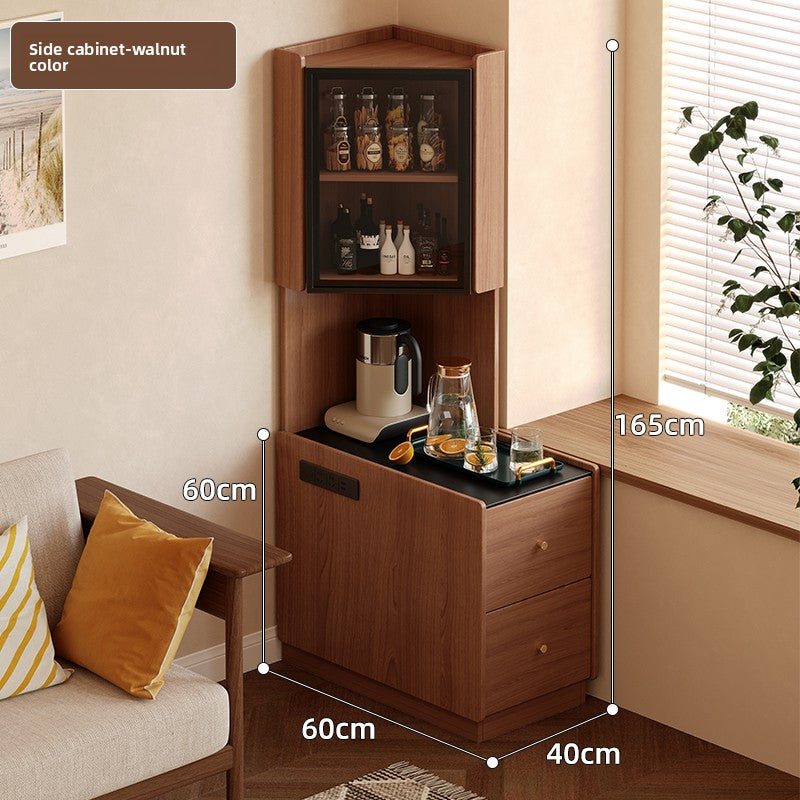 Corner locker wall corner bedside storage cabinet living room corner tea table corner cabinet next to sofa side cabinet locker